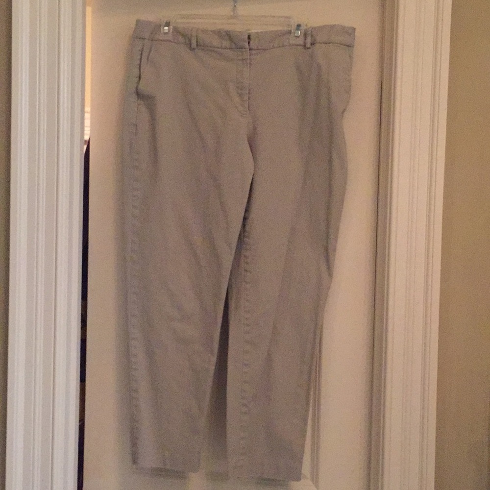 Corduroy Khaki ankle/crop pants